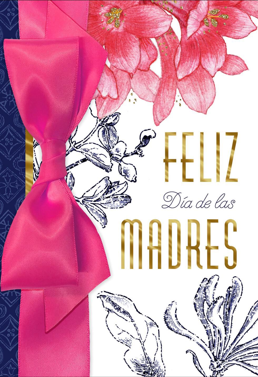 Pink Flowers Religious Spanish-Language Mother's Day Card