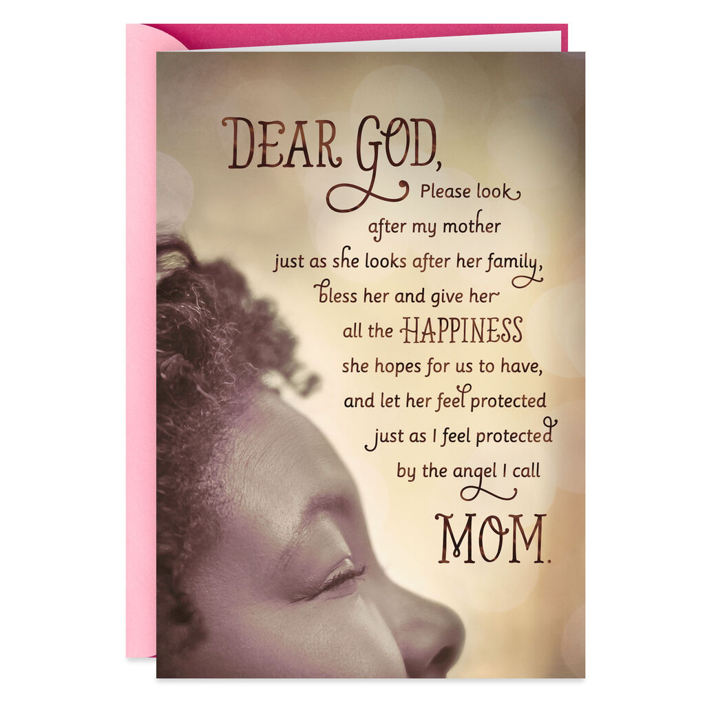 A Prayer For My Mother Religious Birthday Card Greeting Cards