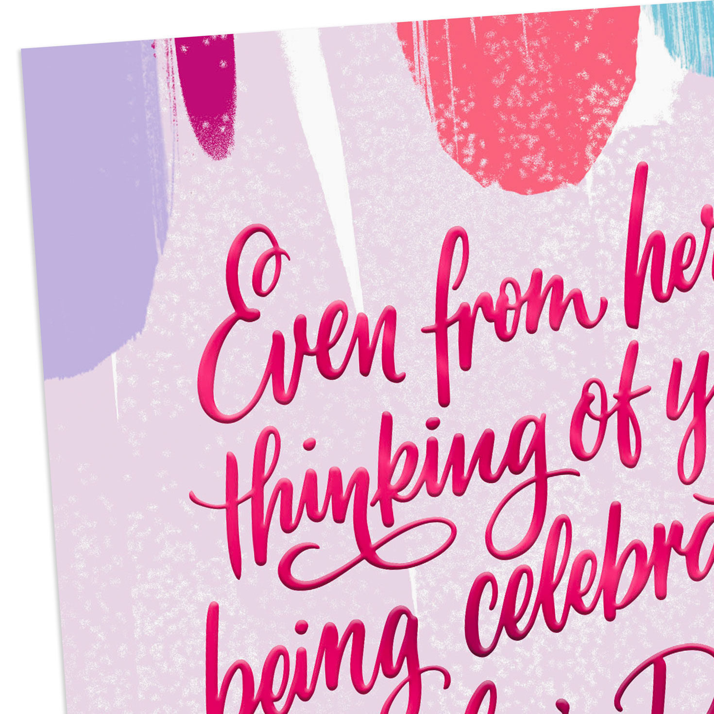 Pink Arches Mothers Day Card for Mom from Distance Card Front Detail image number 4