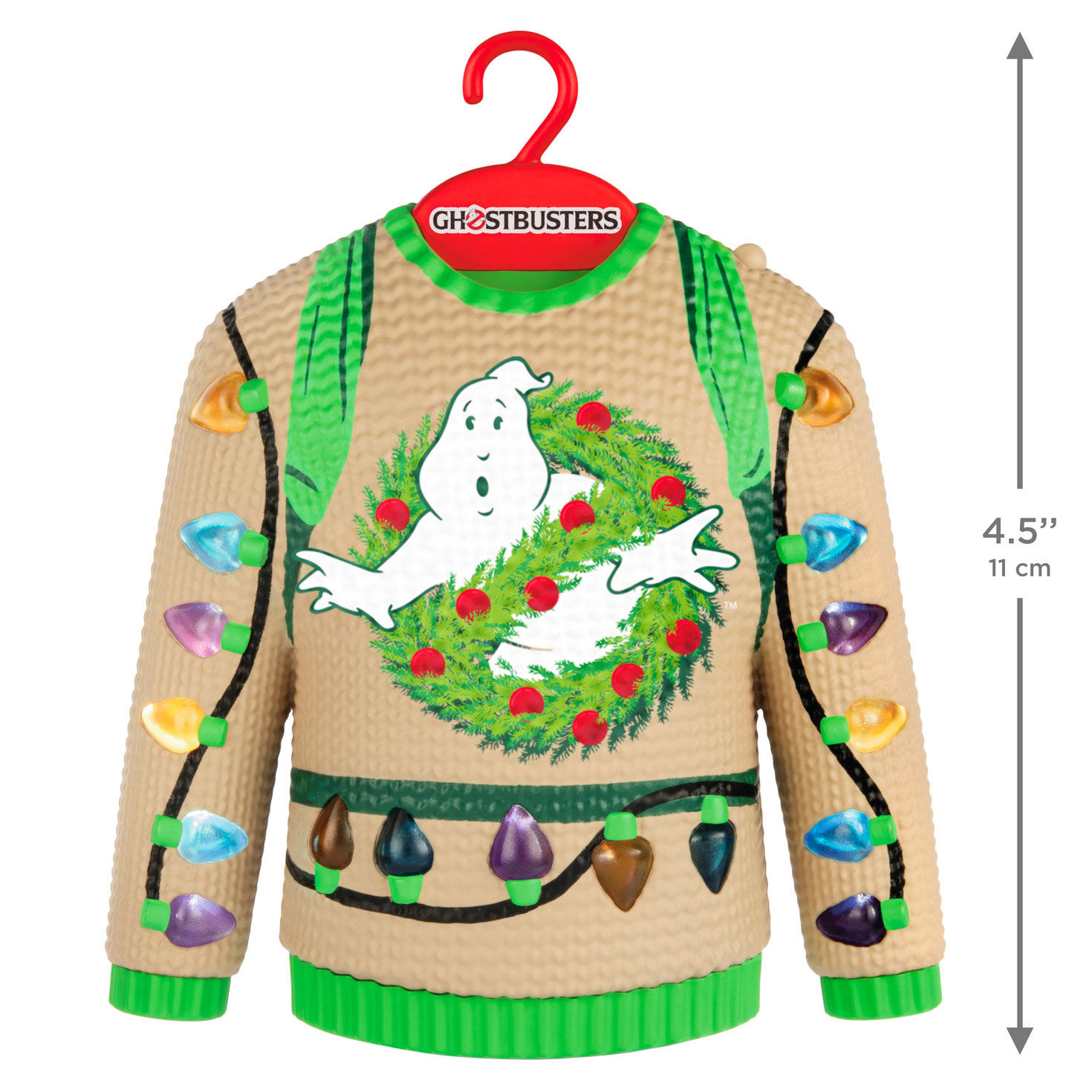 Ghostbusters Holiday Sweater Keepsake Ornament measurement image number 3