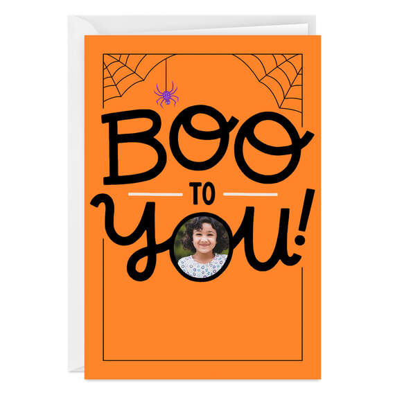 Fun Boo to You Folded Halloween Photo Card