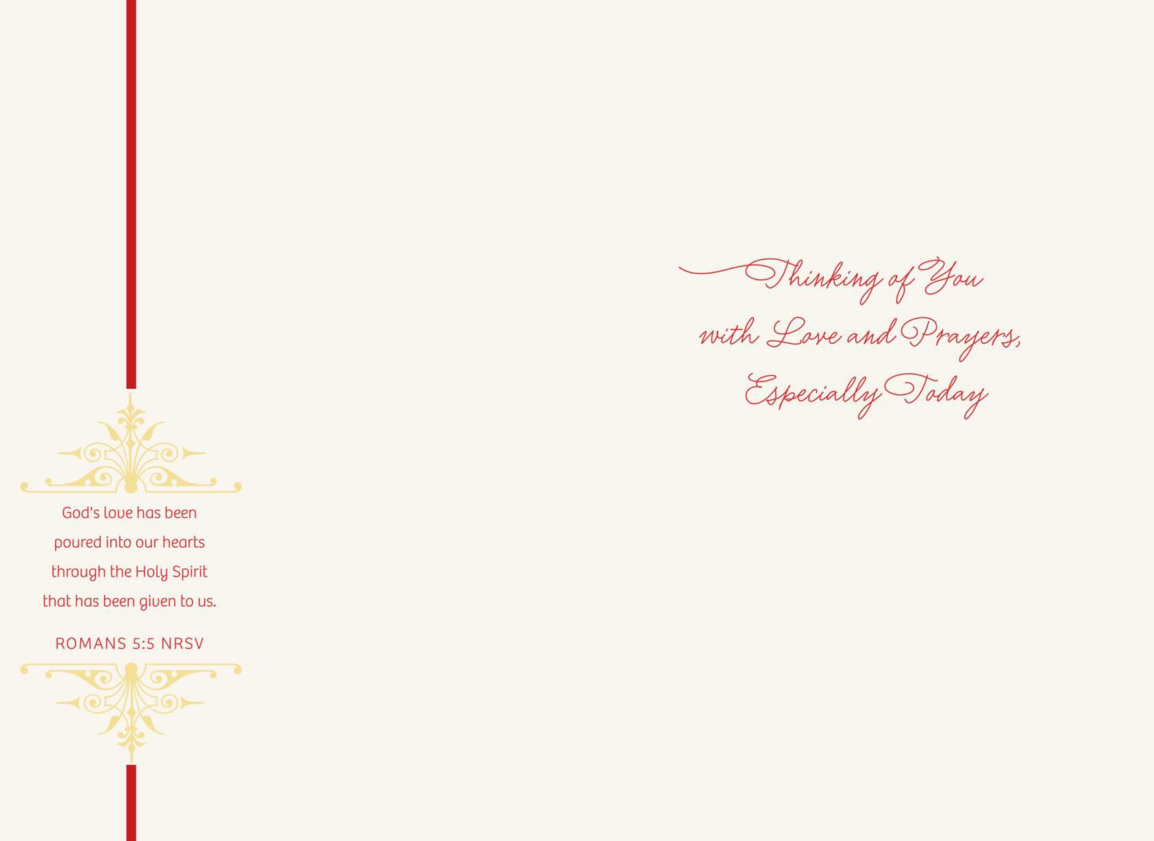 With Love and Prayers Religious Confirmation Card for Goddaughter