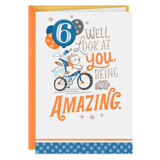 Best Year Yet 6th Birthday Card, 