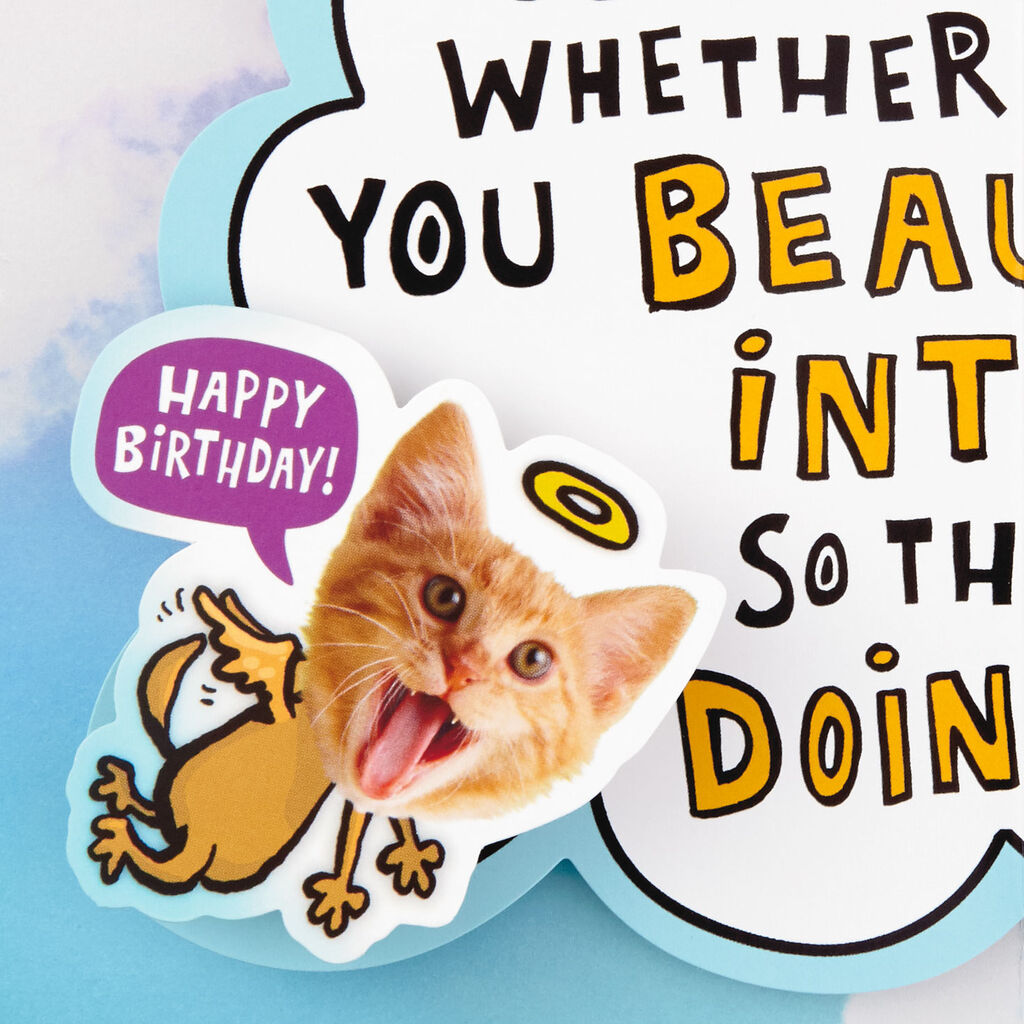 Heavenly Kittens Pop Up Birthday Card For Daughter Greeting