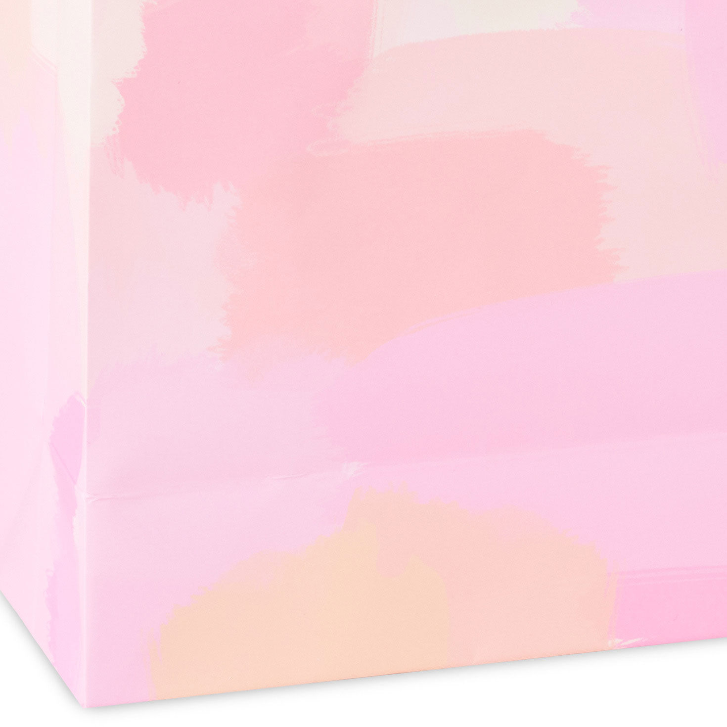 Painted Pink Medium Gift Bag With Bow Base/Side Detail image number 5