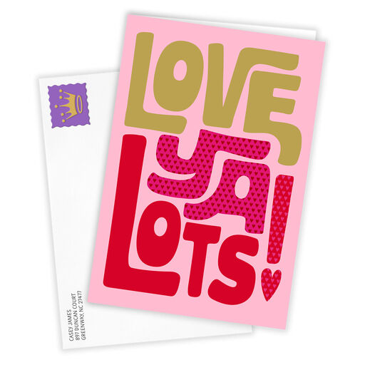 Love Ya Lots and Lots Folded Love Photo Card, 