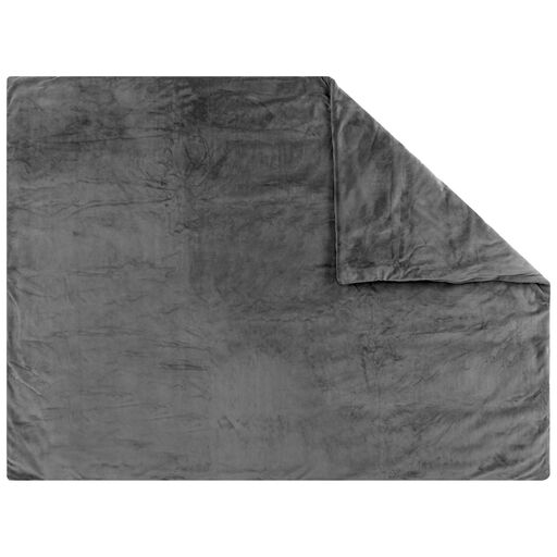 Charcoal Gray Weighted Throw Blanket, 36x48, 
