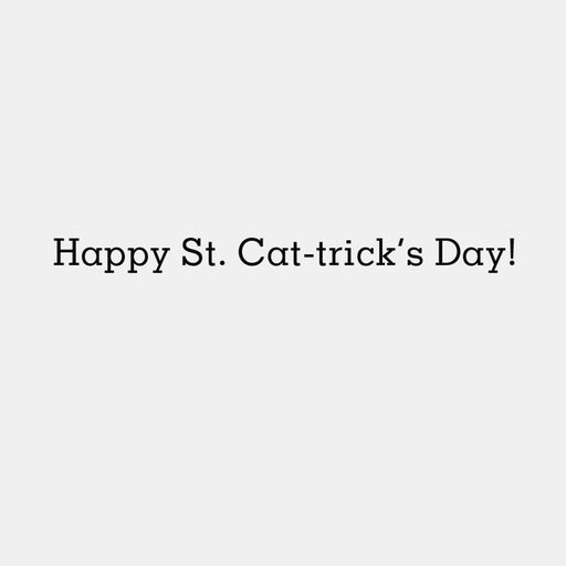 Cat With Beer Funny St. Patrick's Day Card, 
