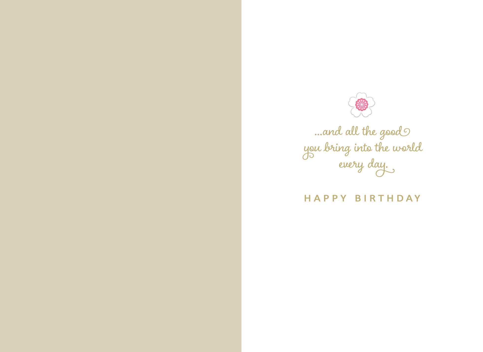 Bird and Blooms Birthday Card for Her
