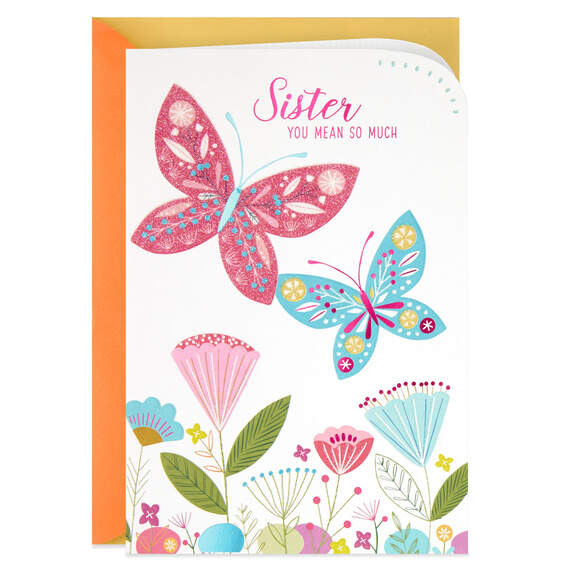 You Mean So Much Easter Card for Sister