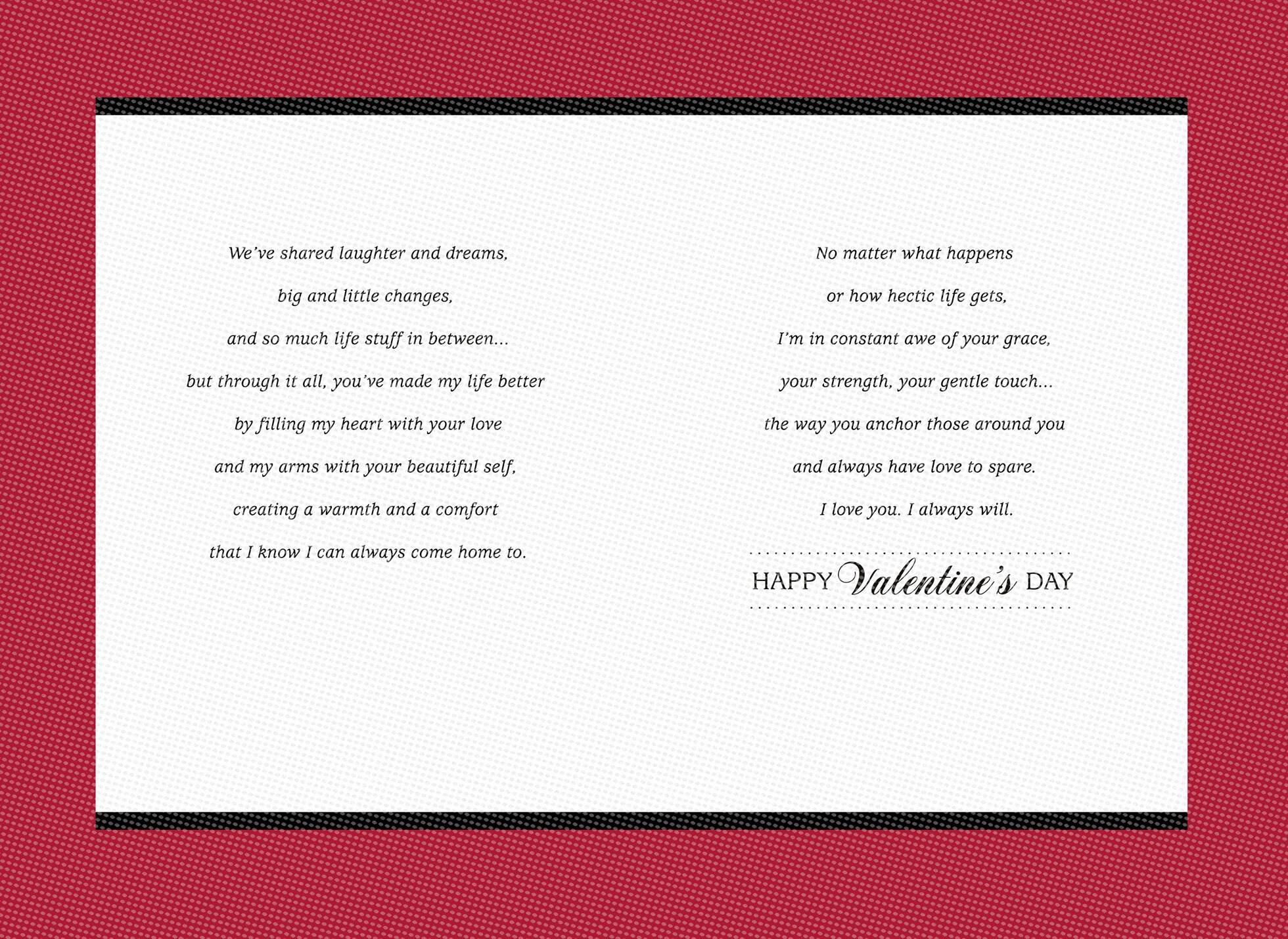 For My Beautiful Wife Floral Design Valentine's Day Card