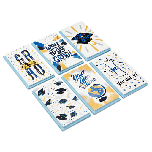 Festive Grad Wishes Graduation Cards Assortment, Pack of 36, 