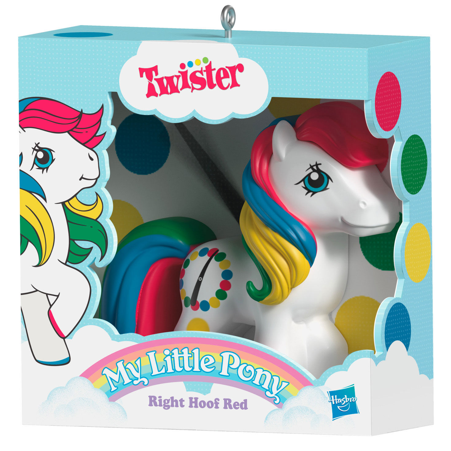Hasbro® My Little Pony® Retro Twister® Right Hoof Red Ornament