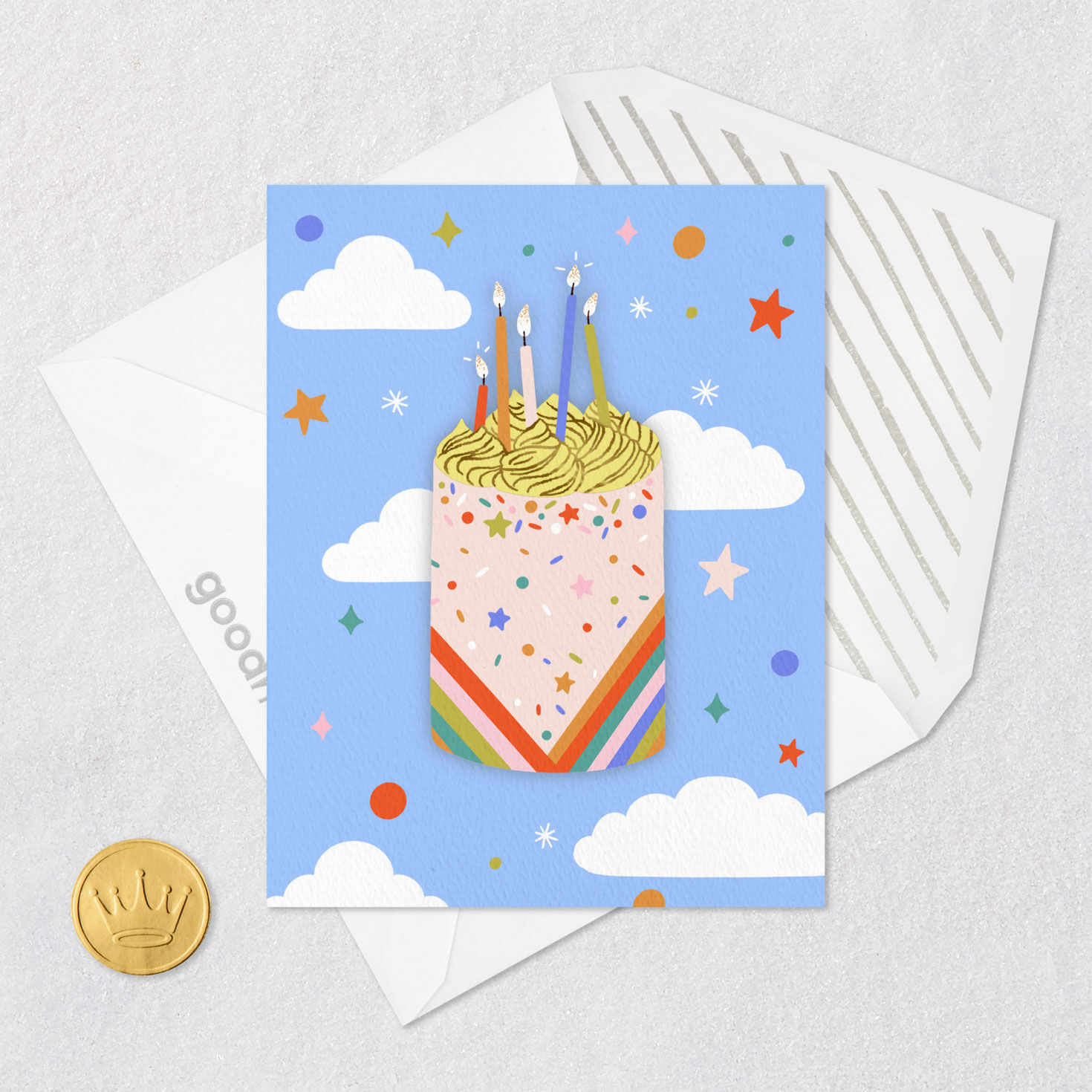 Classic Cake and Candle Vibes Birthday Card for only USD 3.99 | Hallmark