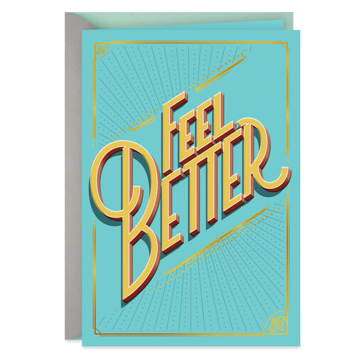 Sending Caring Thoughts Your Way Get Well Card, 
