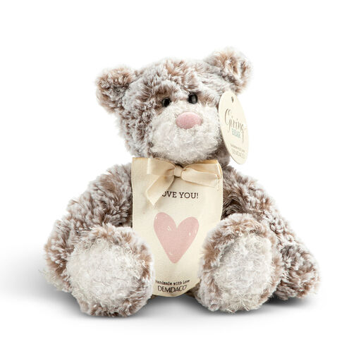 Demdaco Pink Heart Mini Giving Bear, 8.5", 
