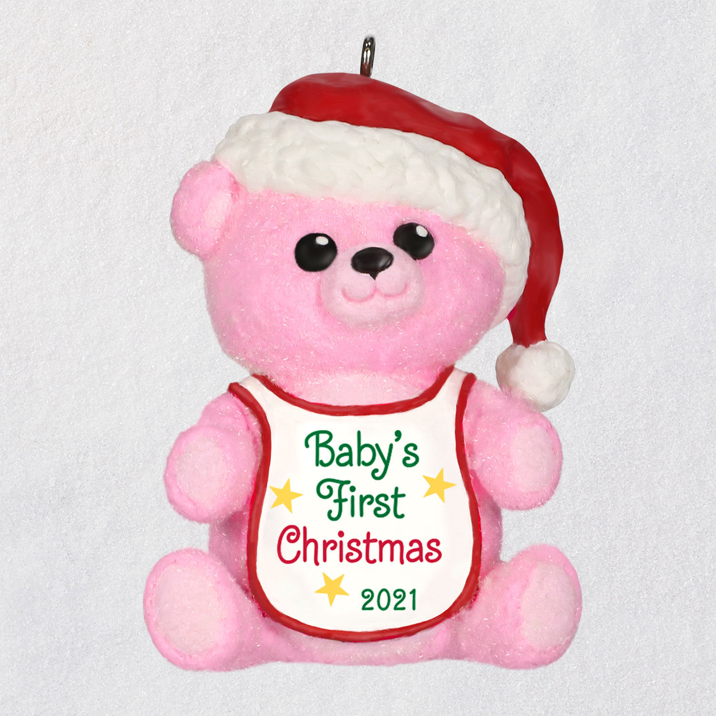 Hallmark Ornament Granddaughters First Christmas 2021 Baby Girl S First Christmas Pink Bear 2021 Ornament Keepsake Ornaments Hallmark