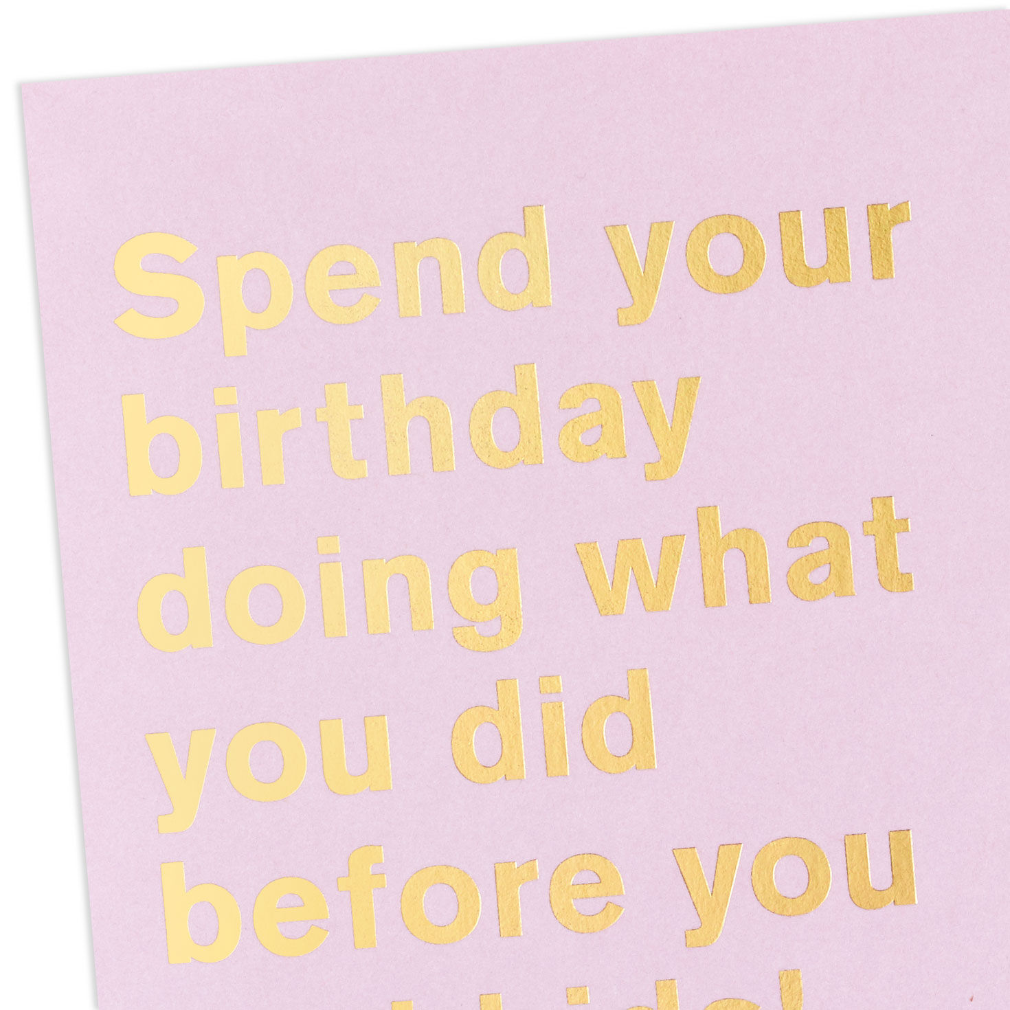 Life Before Kids Lettering Funny Birthday Card Card Front Detail image number 4