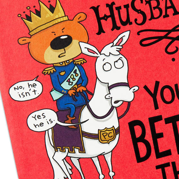 Better Than Prince Charming Funny Pop-Up Valentine's Day Card for Husband, , large image number 6