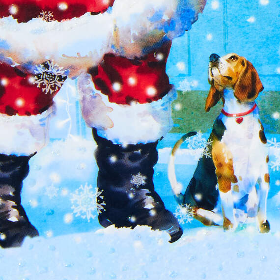 Santa and Dog Money Holder Christmas Cards, Pack of 10, , large image number 3