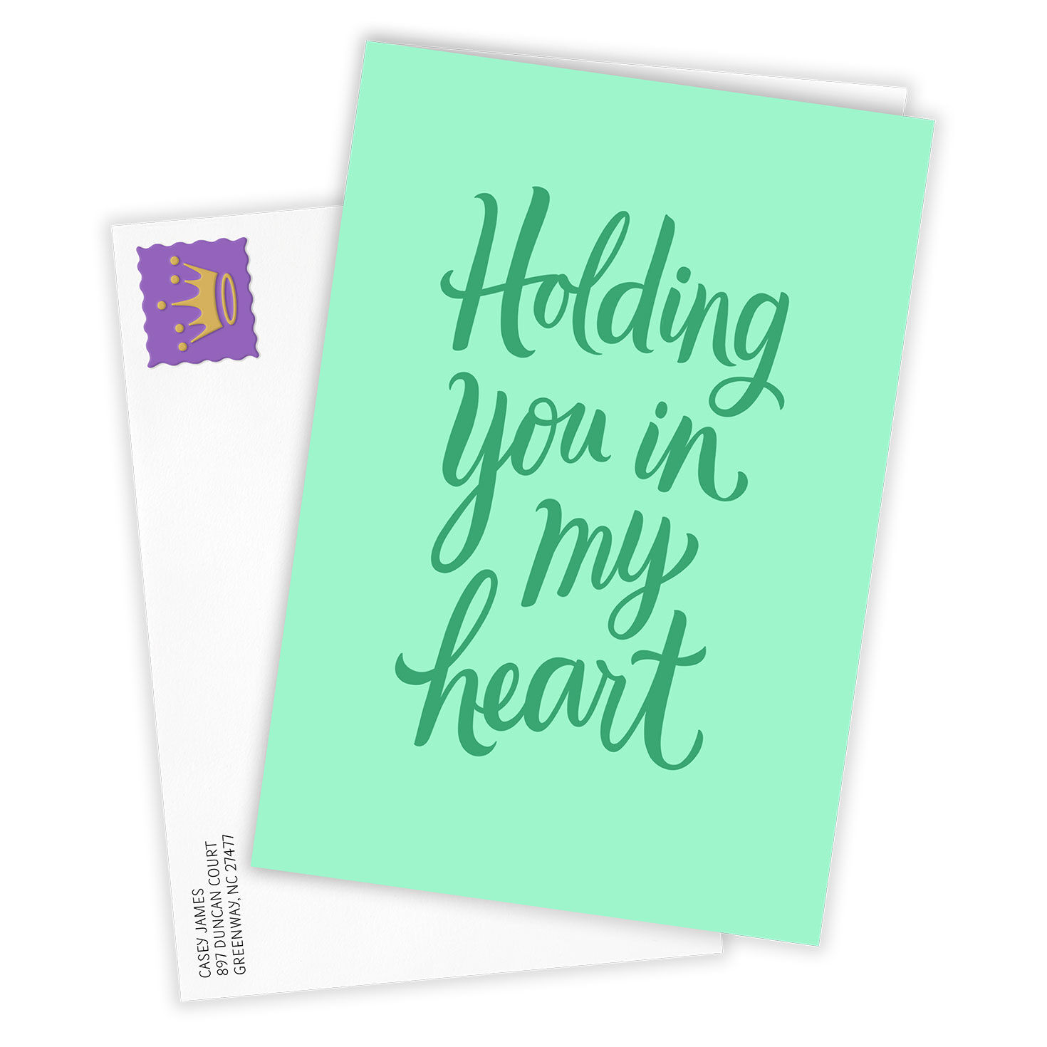 In My Heart and Thoughts Sympathy Photo Card, , large image number 2