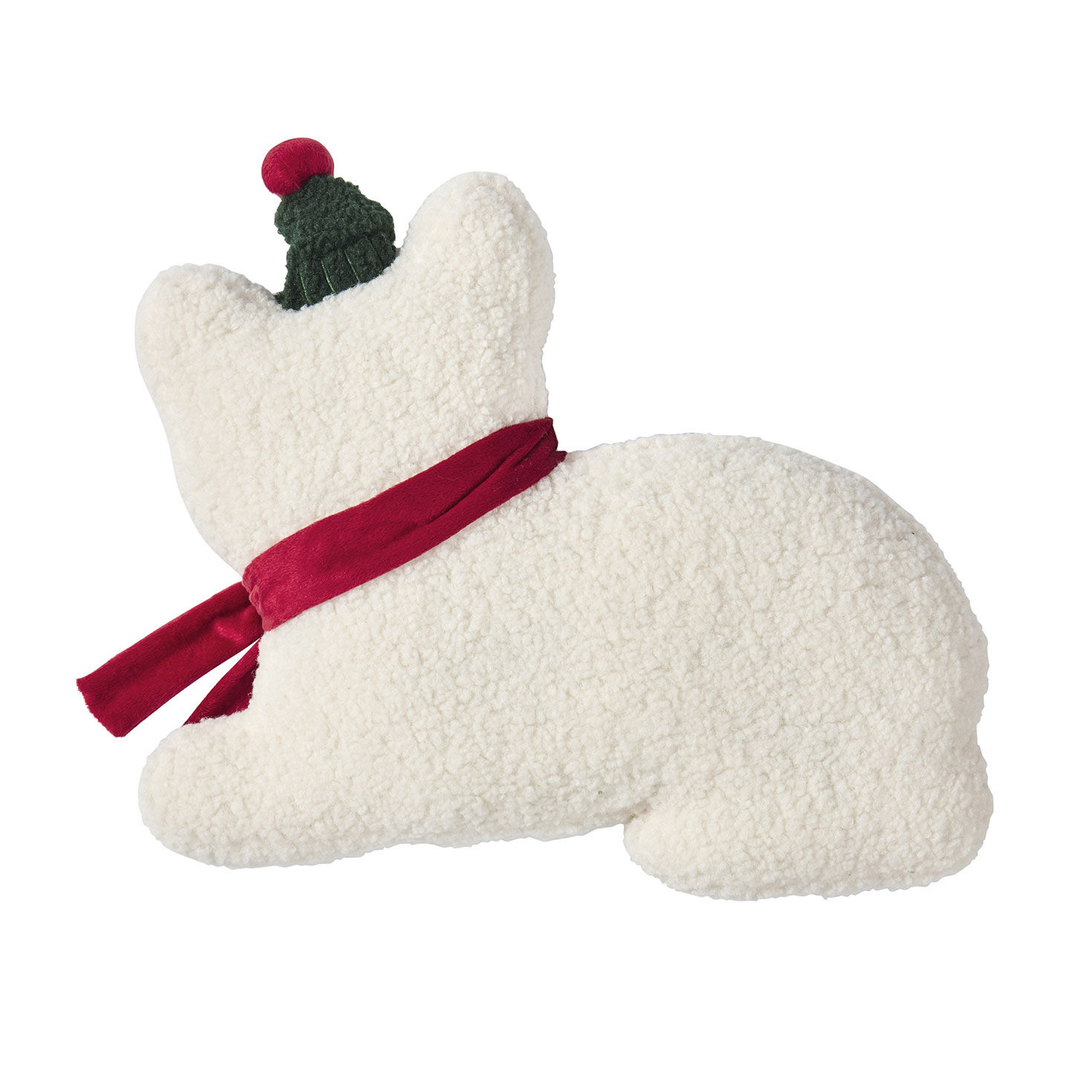 Hallmark Holiday Cat Shaped Toy Pillow - 16WX12.5H back image number 2