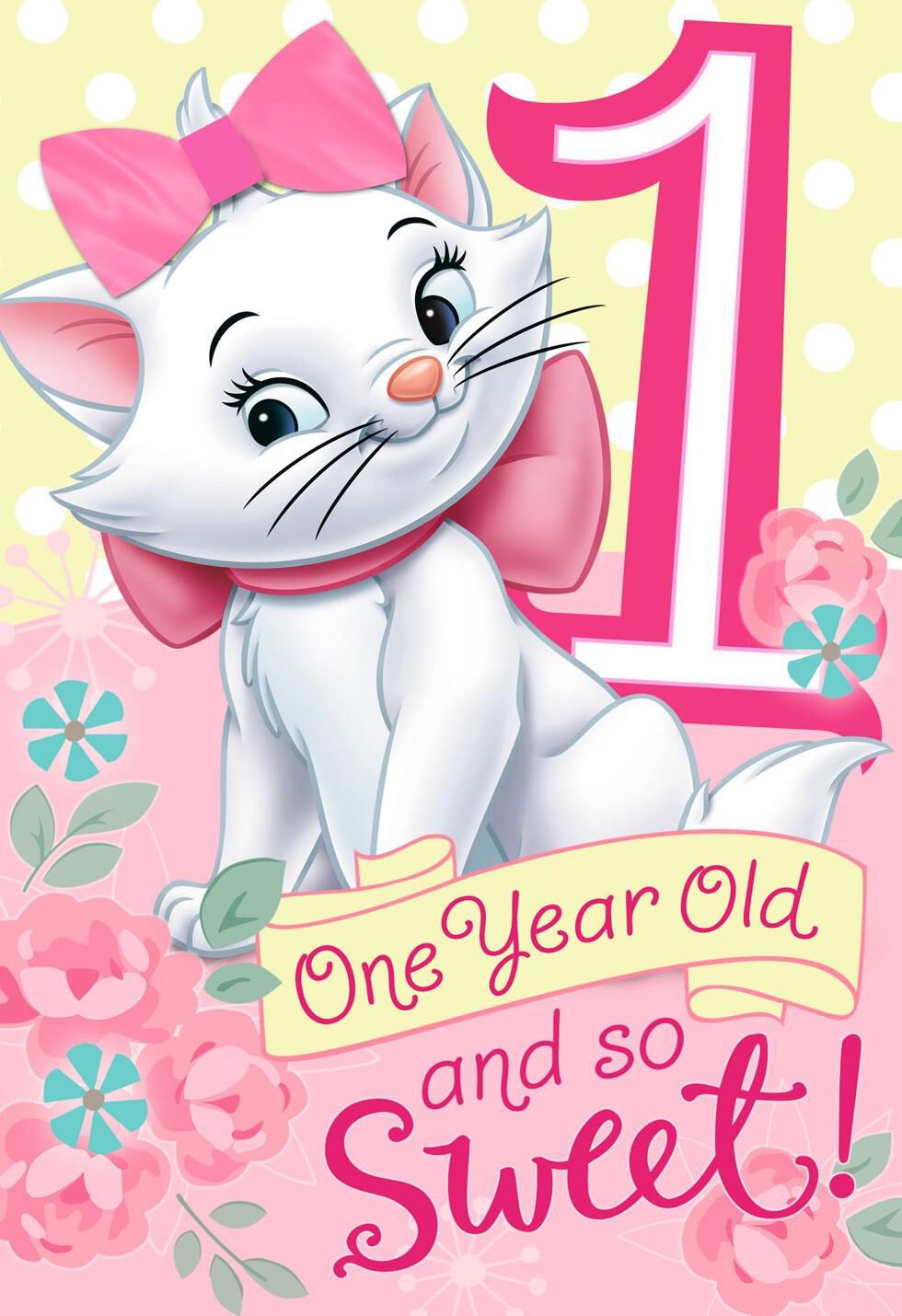 Aristocats Marie Niece Birthday Card