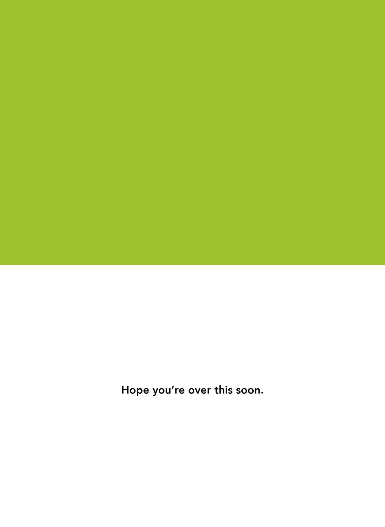 A Case of the Poopies Funny Get Well Card