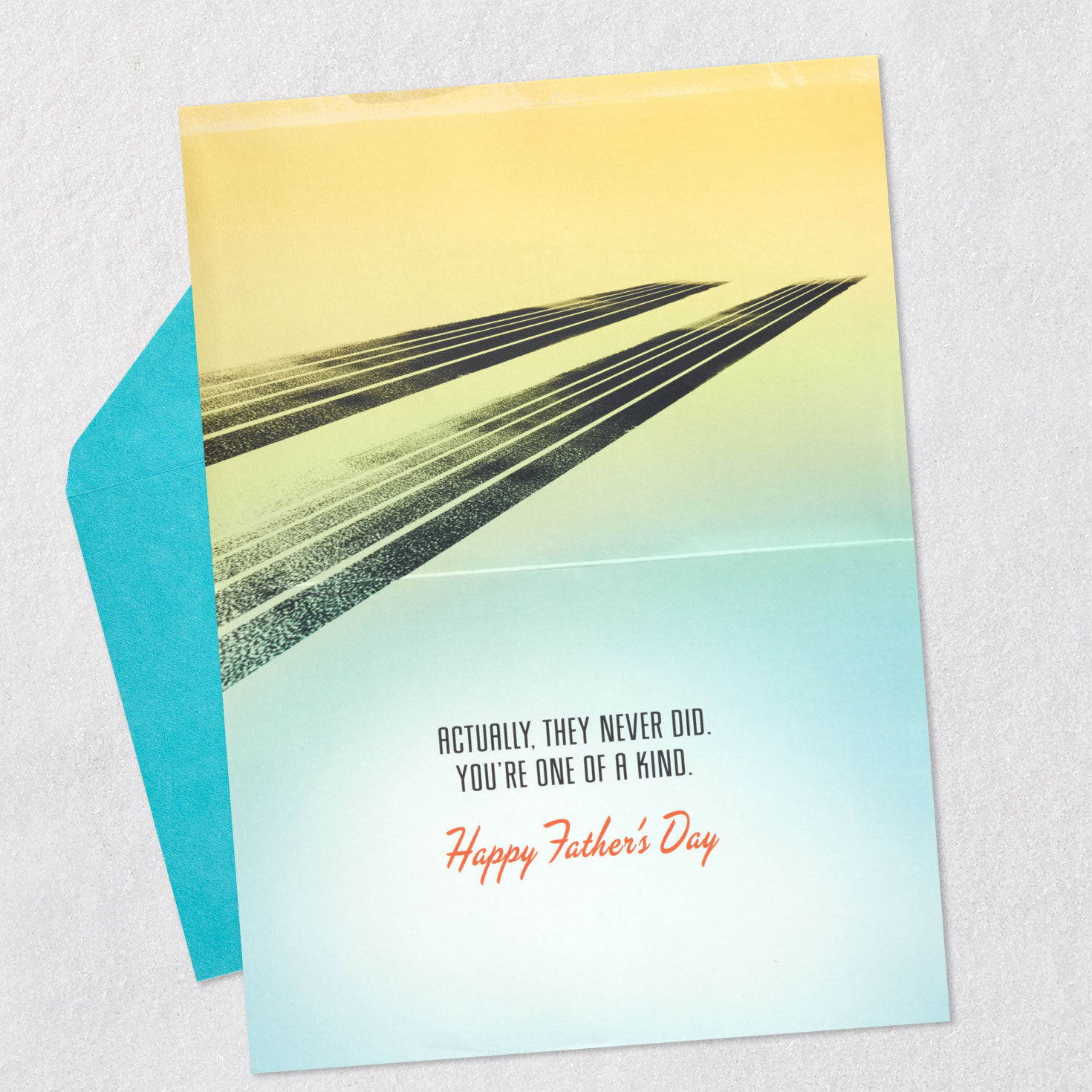 Vintage Hot Rod Car Father's Day Card With Sound Open Card with Envelope image number 3