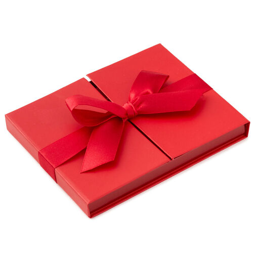 Red With Bow Gift Card Holder Box, 