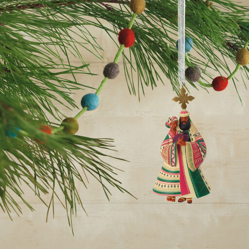 Mahogany Nativity Hallmark Ornament, 