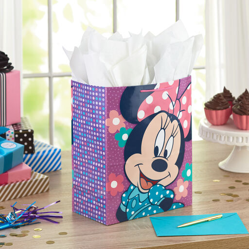 13" Disney Minnie Mouse Gift Bag, 