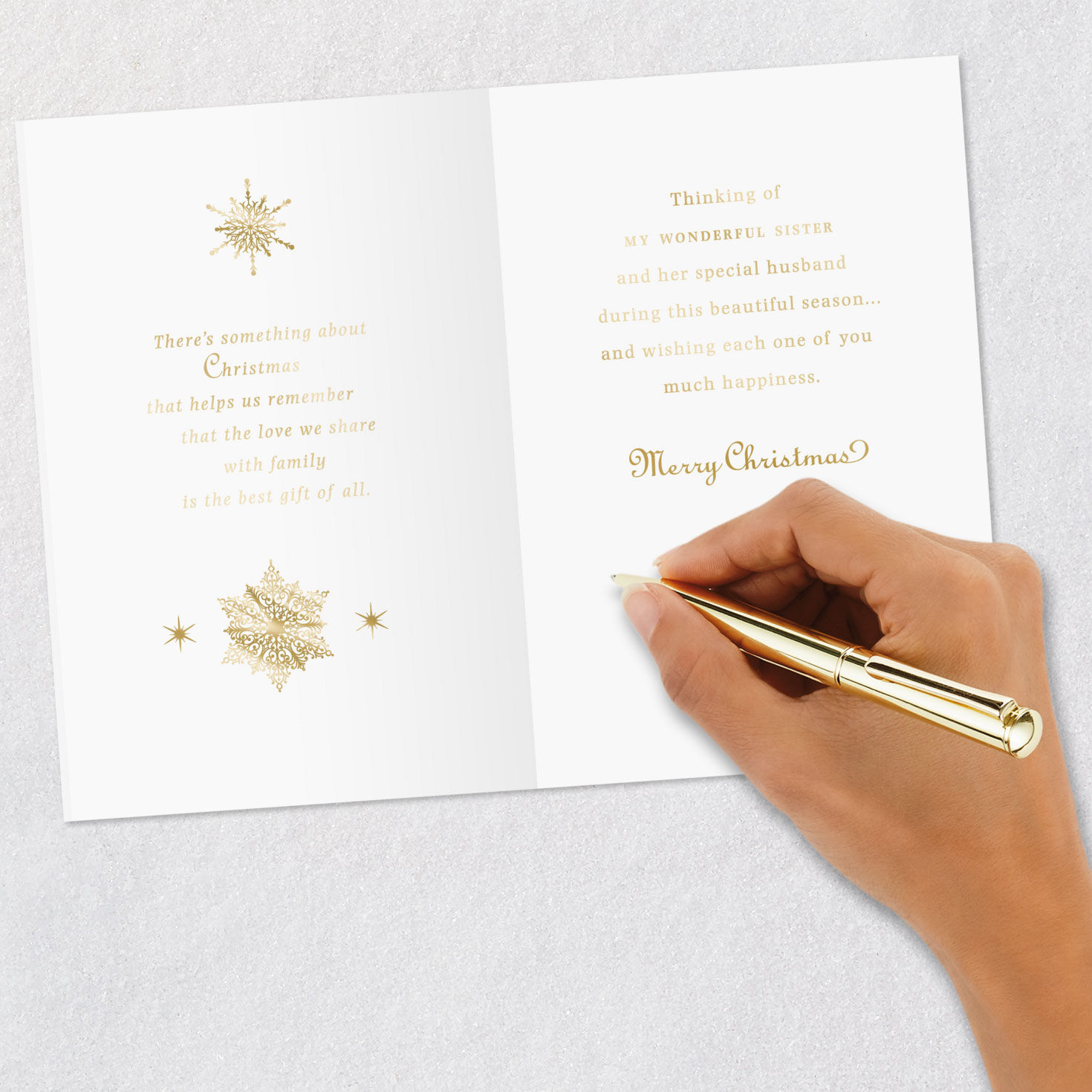 The Love We Share Christmas Card for Sister and Her Husband, , large image number 7