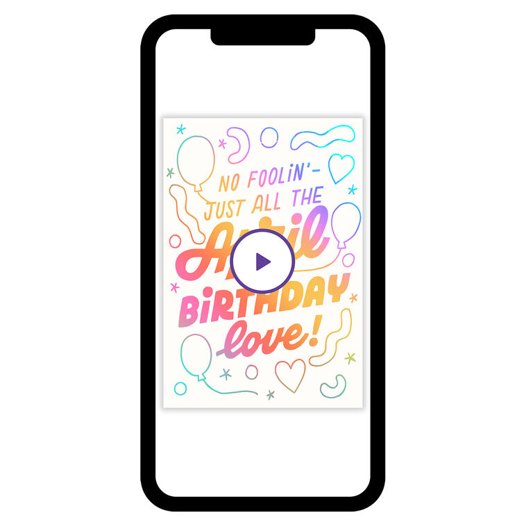 No Foolin' April Love Birthday eCard