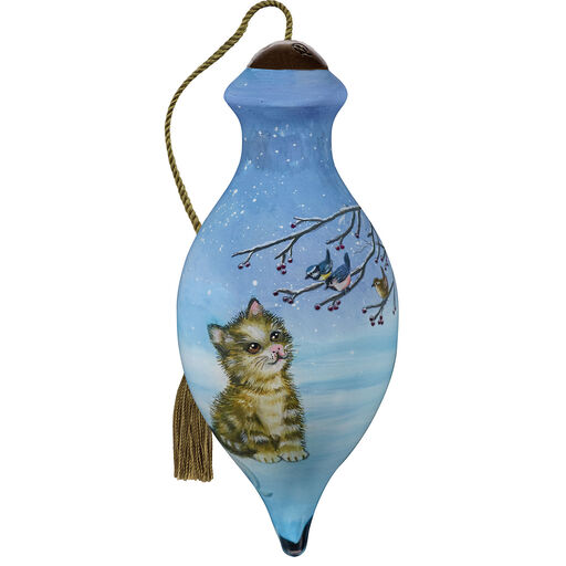 Ne'Qwa Art We Wish You a Meow-y Christmas Tree Ornament, 