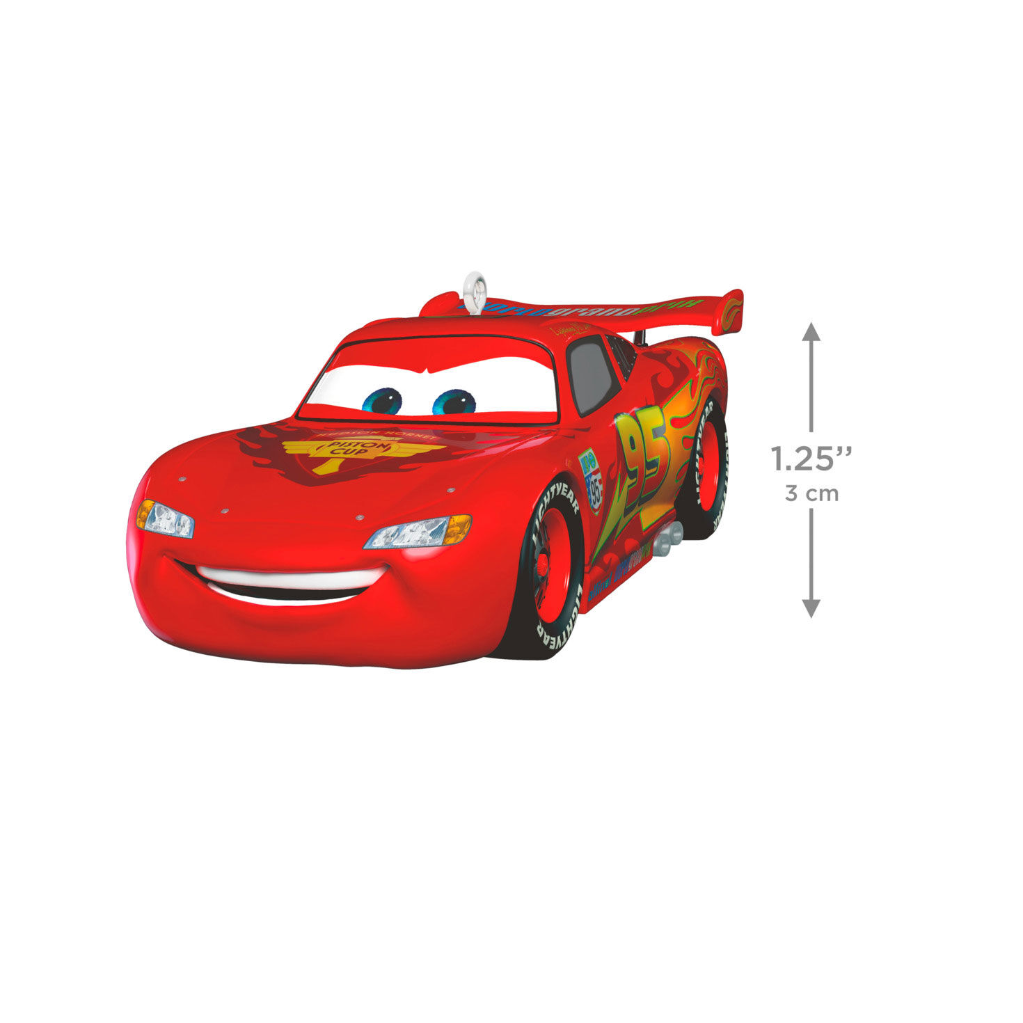 Disney Cars Lightning McQueen Keepsake Ornament measurement image number 3