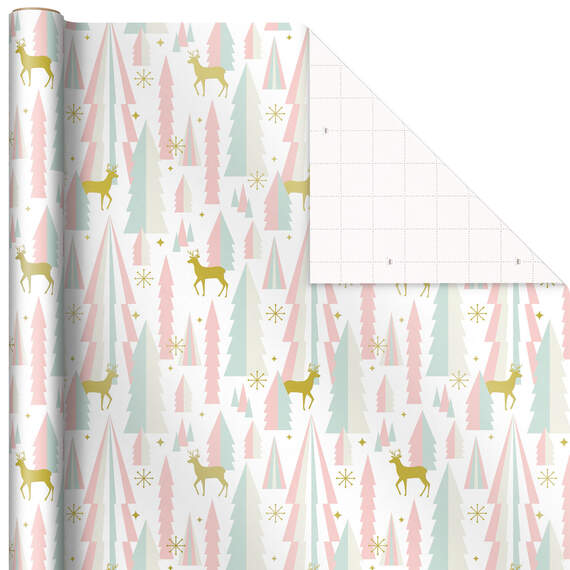 Pink and Mint Assorted 3-Pack Christmas Wrapping Paper, 120 sq. ft., , large image number 3