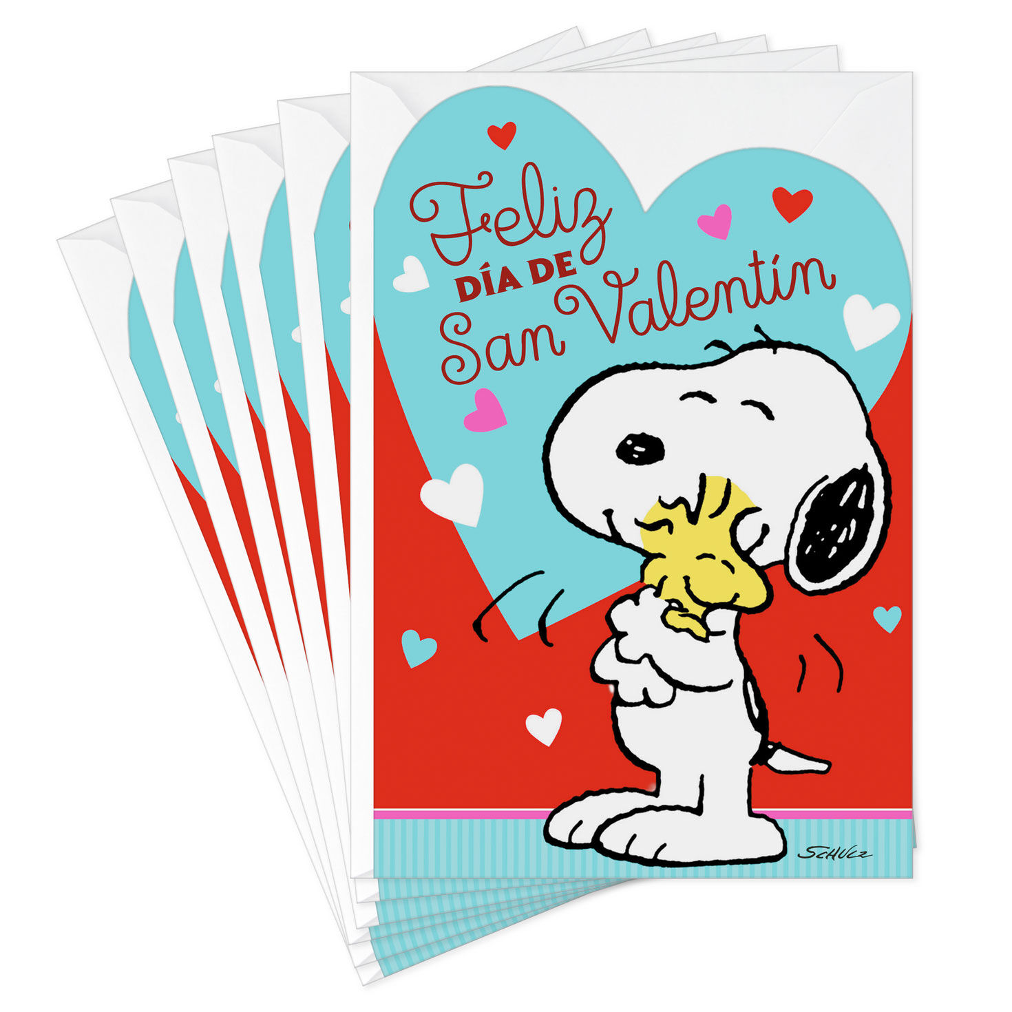 Peanuts® Snoopy Wishing You the Best Spanish-Language Valentine's Day Cards, Pack of 6