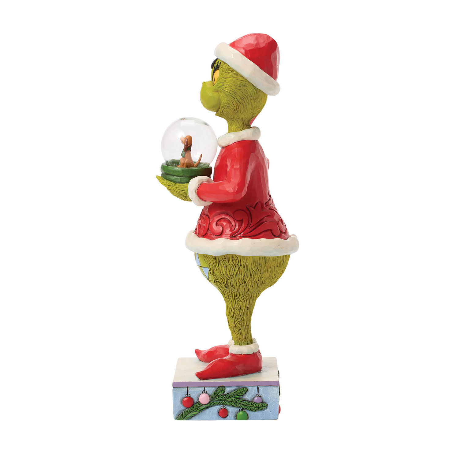 Jim Shore Grinch With Snow Globe Statue side image number 3
