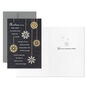 Foil Ornaments on Black Boxed Christmas Cards Pack Card Front with Sentiment image number 3