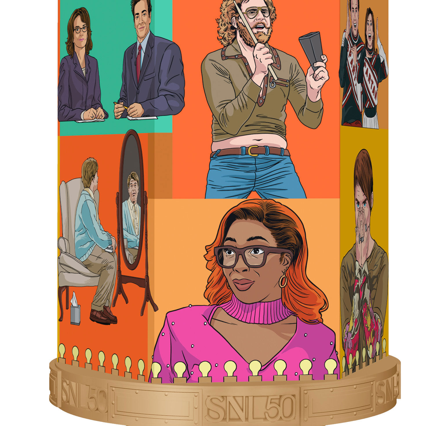 Saturday Night Live Sketches Keepsake Ornament closeup view image number 5