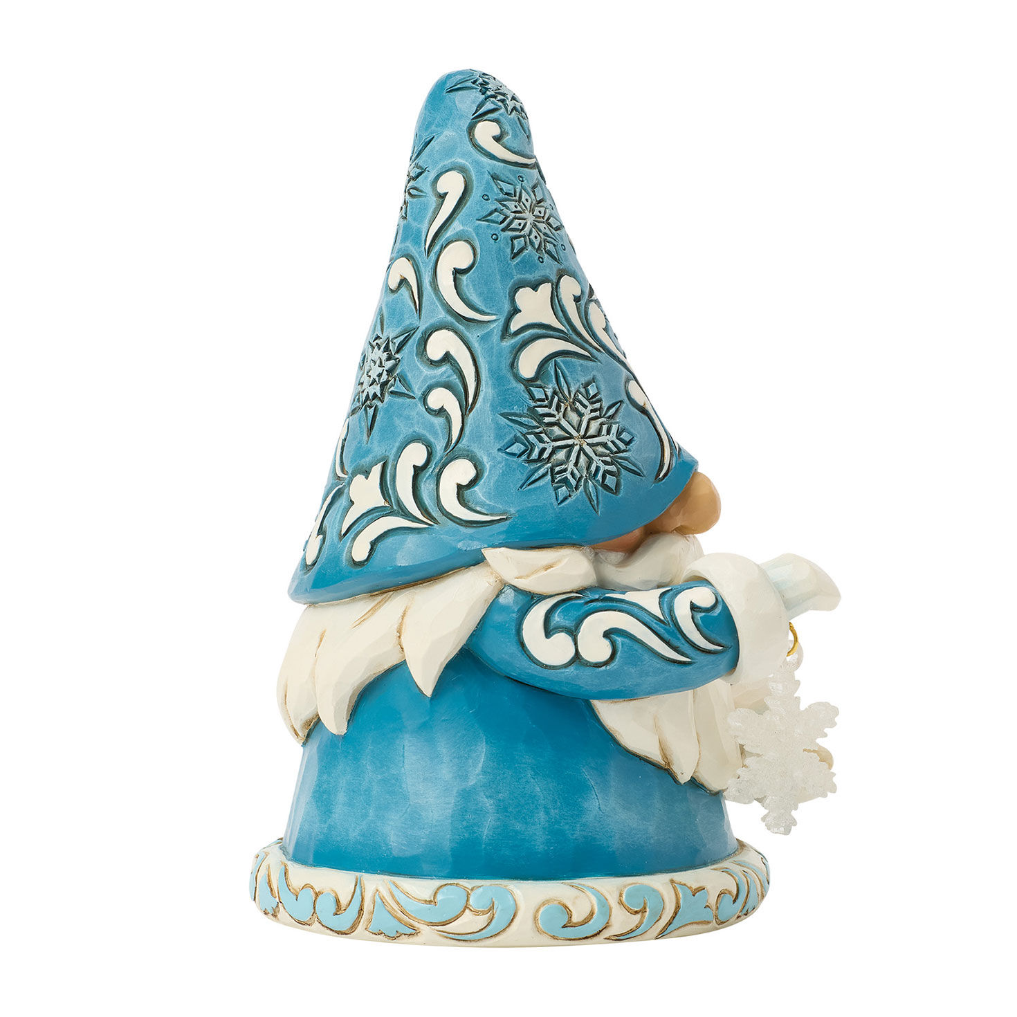 Blue Gnome With Snowflake Jim Shore Statue side image number 4