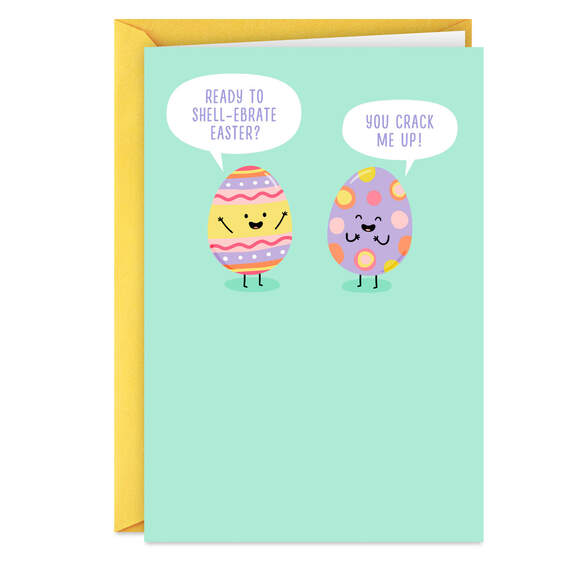 Punny Egg Characters Funny Easter Card