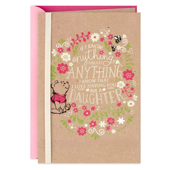 Winnie the Pooh Celebrating You, Daughter Birthday Card, , large image number 1