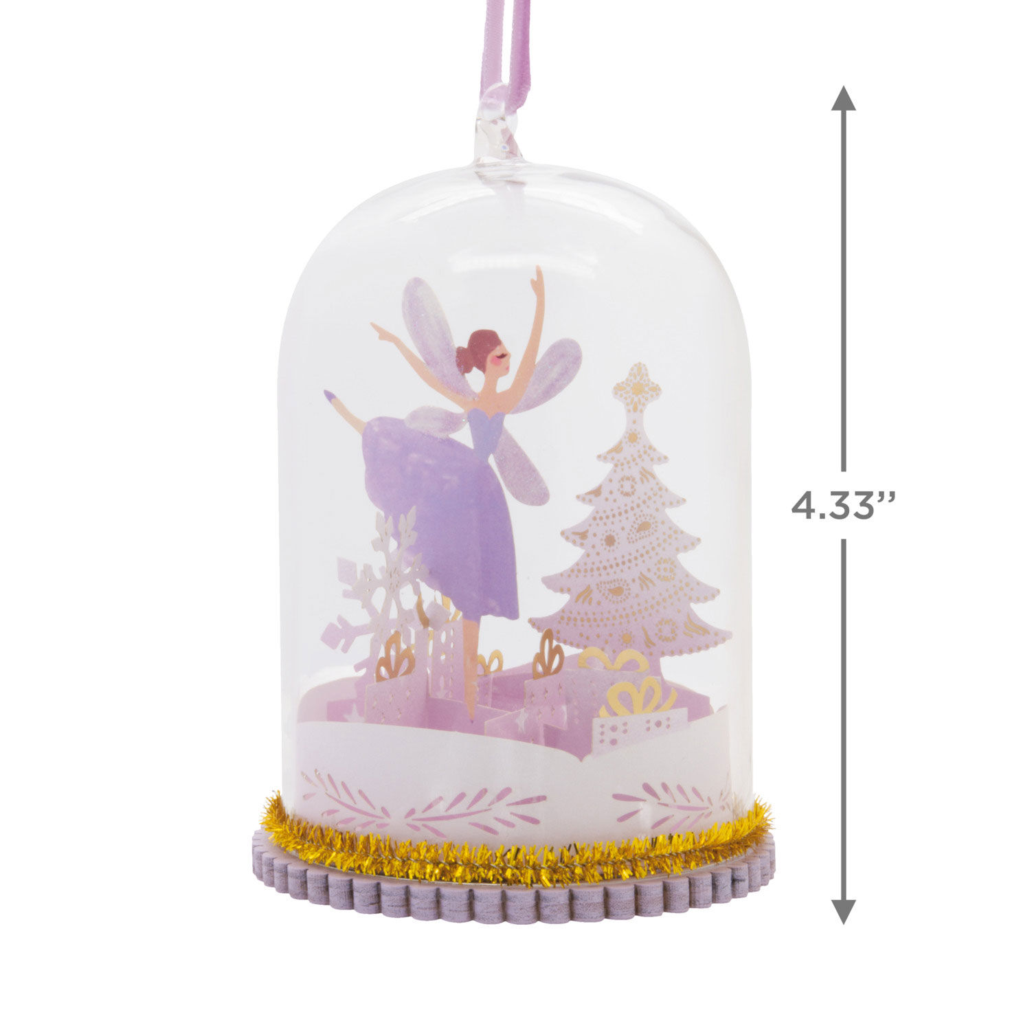 Fairy Glass Cloche Christmas Ornament  image number 3
