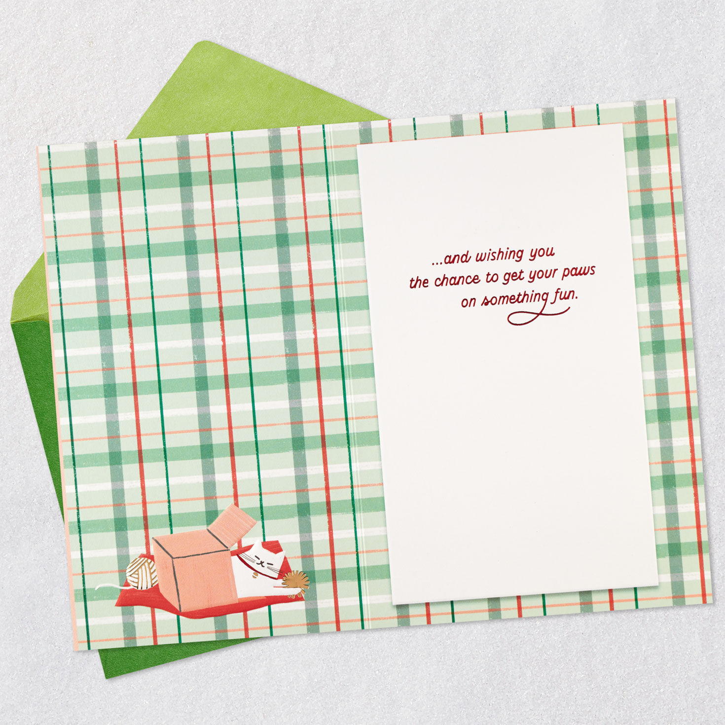 Furry Wishes Christmas Card From Cat for only USD 3.99 | Hallmark