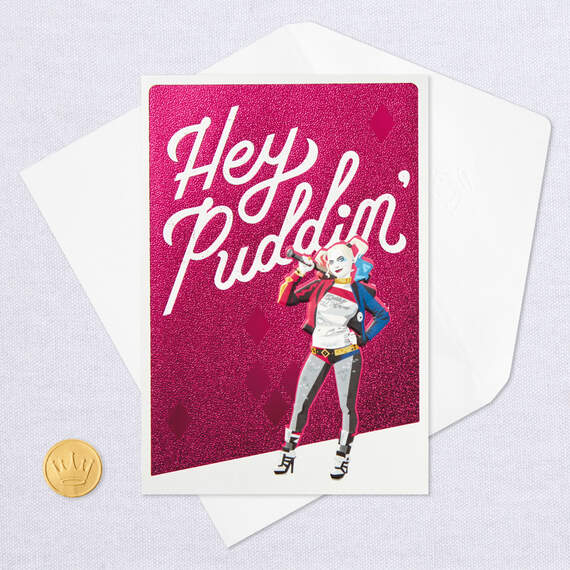 Harley Quinn™ Hey Puddin' Birthday Card, , large image number 6