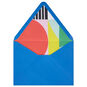 Bright Blue With Multicolor Shapes Envelopes Pack back with flap lifted image number 4