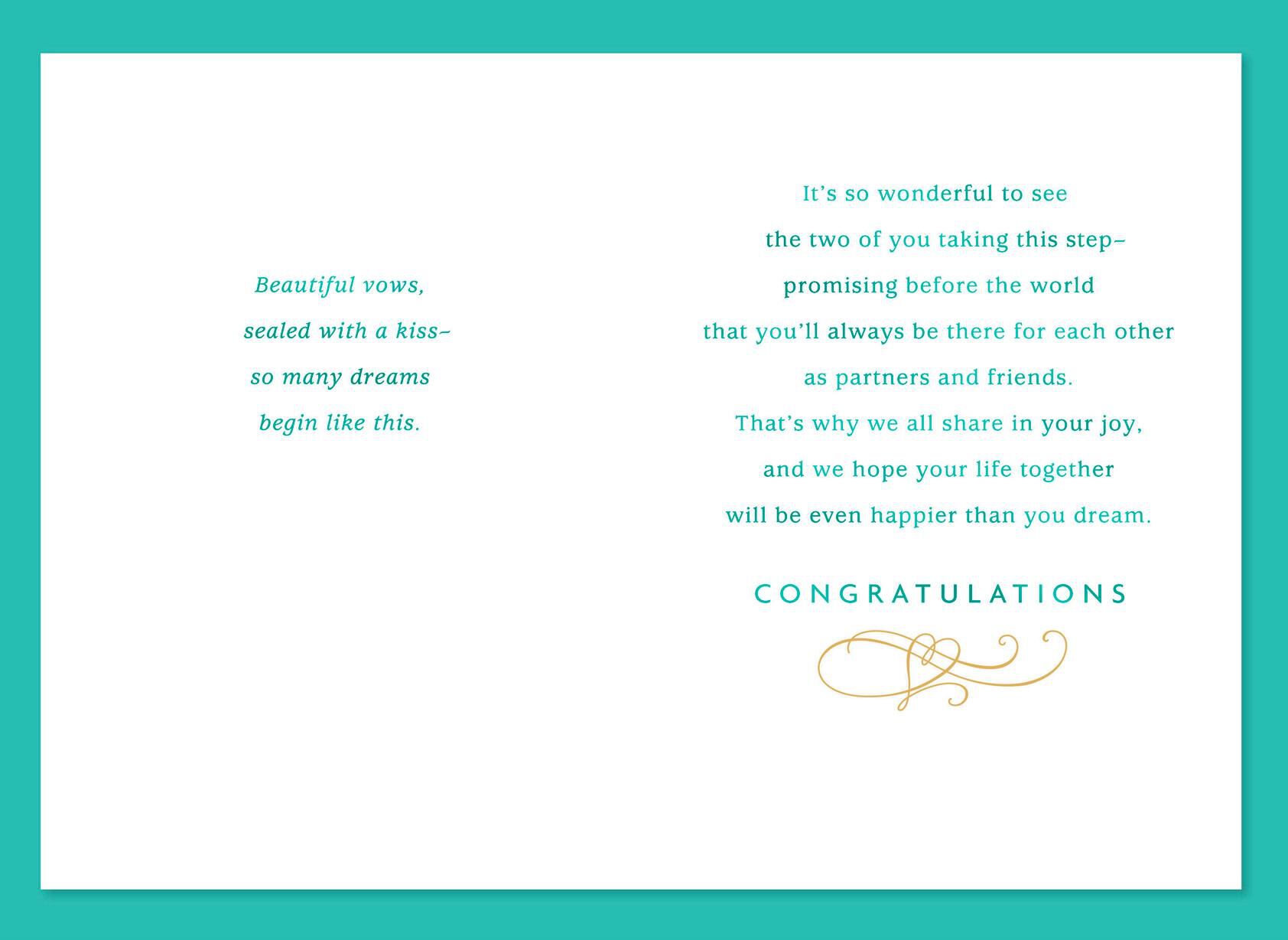 Happy Day Wedding Card