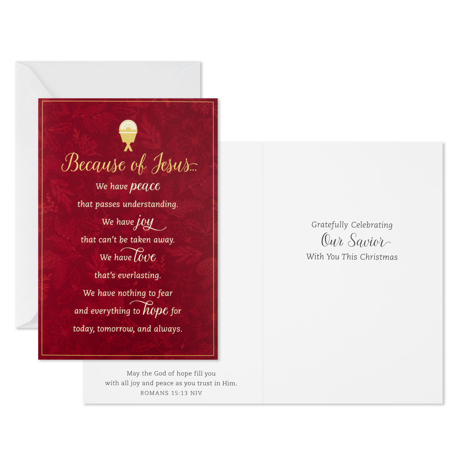 Manger DaySpring Religious Christmas Cards Card Front with Sentiment image number 3